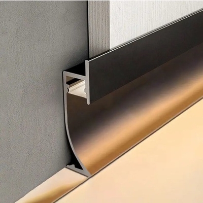 Custom 6063 T5 Aluminum Tile Trim Profile for Modern Decorative Ceramic Edge Corner