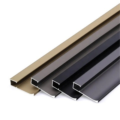 Custom 6063 T5 Aluminum Tile Trim Profile for Modern Decorative Ceramic Edge Corner