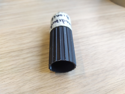 Customized 0.30mm Thickness Gold Anodizing Aluminium Tube Profile for 5.8-6.0M Length
