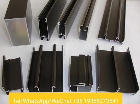 6063 6061 Aluminum Alloy Fluorocarbon Extrusion Profile for Sliding Doors and Windows
