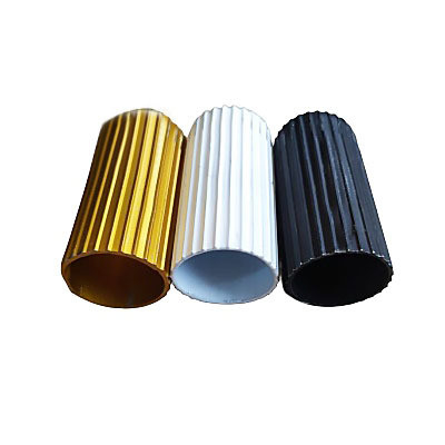 5.8-6.0M Length Round Circular Aluminium Curtain Tubes 6063 T5 Gold Anodizing Is Alloy