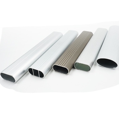 5.8-6.0M Length Shengxin Aluminum Alloy Oval Satin Anodizing Cabinet Wardrobe Thickened Clothing Hanging Rod