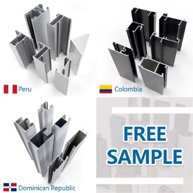 6063 6061 Aluminum Alloy Square Profile For Aluminium Window And Door In Bronze Color