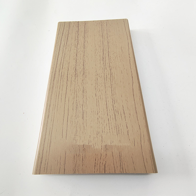 Custom 3D Wood Grain Printed Partition Extrusion Aluminum Profiles with Cutting Service