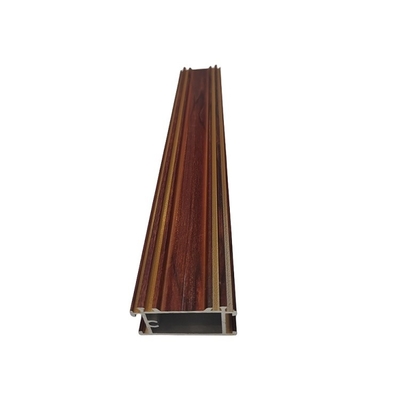 Wooden Grain Aluminium 3D Profile for Sliding Doors and Windows Customized Options