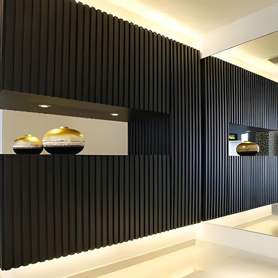 Customer's Request Aluminium Background Wall Decorative Profiles with Wooden Grain