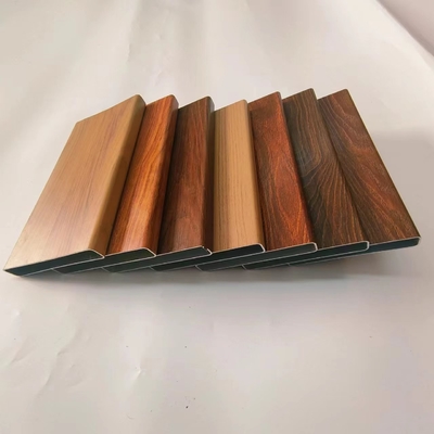 0.3mm Above Thickness Wooden Grain Aluminium Extrusion Profile for Windows and Doors