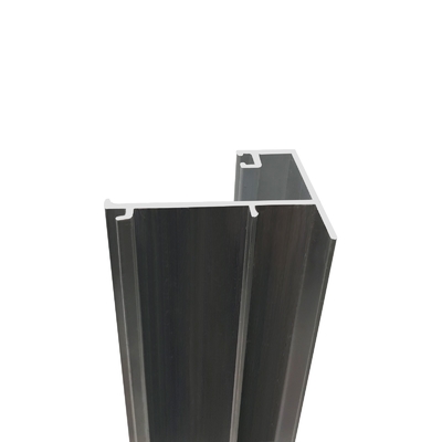 Custom Length Brush Gold Silver Aluminum Profiles For Sliding Door System T3-T8 Temper