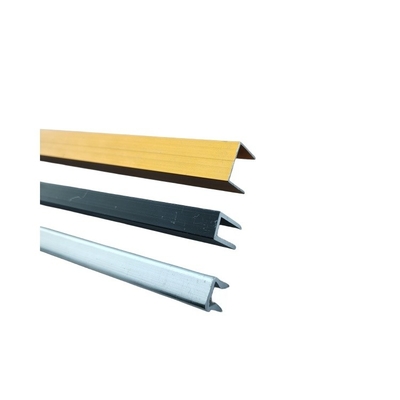 Square Anodized Black Champagne Aluminum Profile for Sliding Window Door Customized Color
