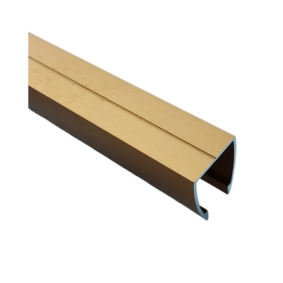 Square Anodized Black Champagne Aluminum Profile for Sliding Window Door Customized Color