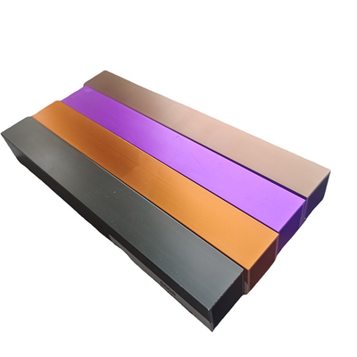 Aluminium Extrusion Profile With Colorful Anodize Surface For Decorative Line Dorado