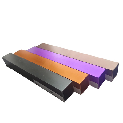 Aluminium Extrusion Profile With Colorful Anodize Surface For Decorative Line Dorado