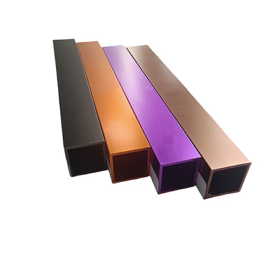Aluminium Extrusion Profile With Colorful Anodize Surface For Decorative Line Dorado