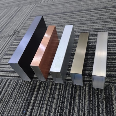 Custom Size Anhui Shengxin Aluminum Square Rectangle Profile with Various Surface Colors