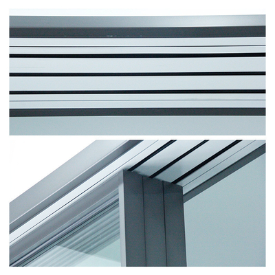 ±1% Tolerance Extruded Aluminium Profiles for Double Track Sliding Doors Roller Track