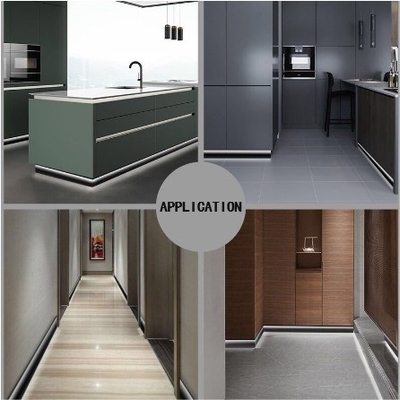 6000 Series Aluminium Led Skirting Board With ISO9001 Certificate For Customized Needs