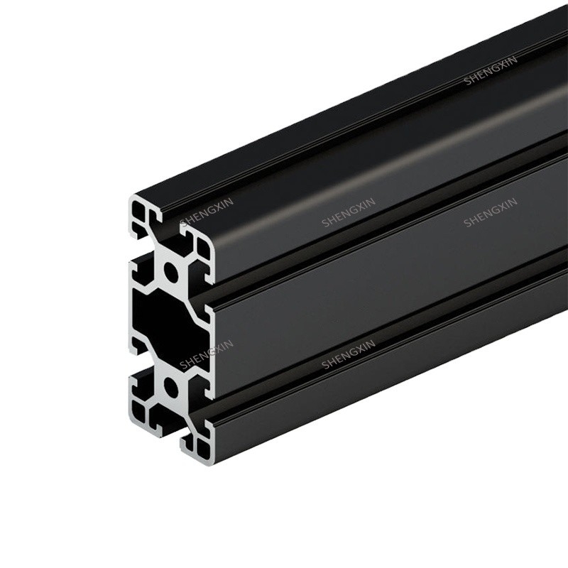 Shengxin 's T3-T8 Grade Anodizing Aluminum Extruded Profiles for 6000 Series in Black