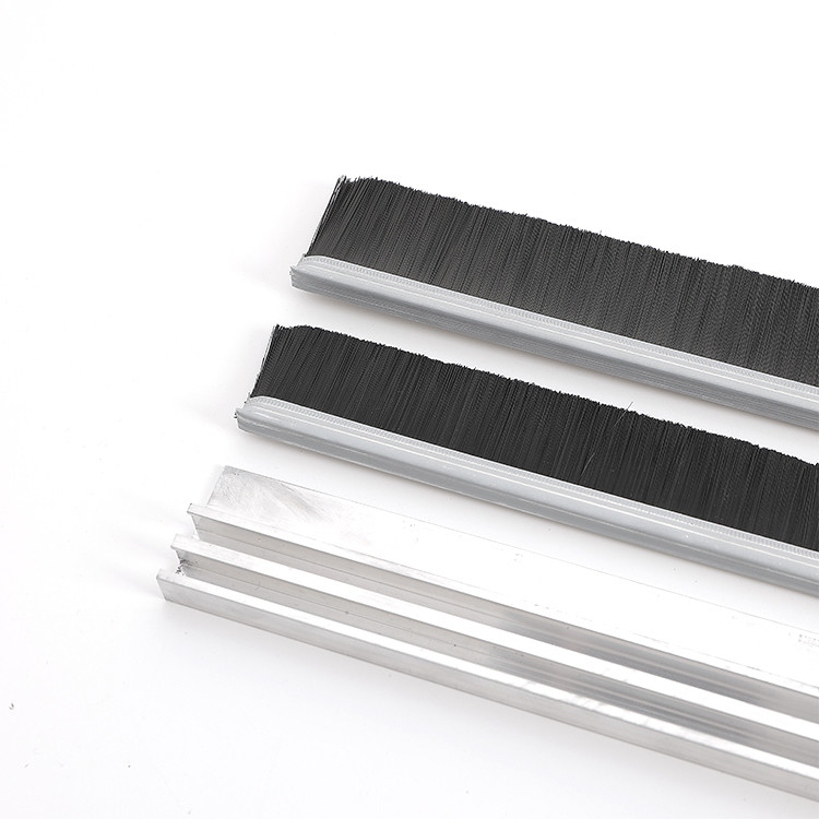 Gray Aluminum Window And Door Weather Strip For Dust Proof In Modern Simple Style