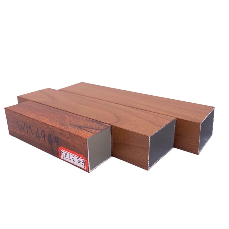Aluminio Color Madera Tubo de Aluminio Grade 6000 Series Aluminium Profile for Window