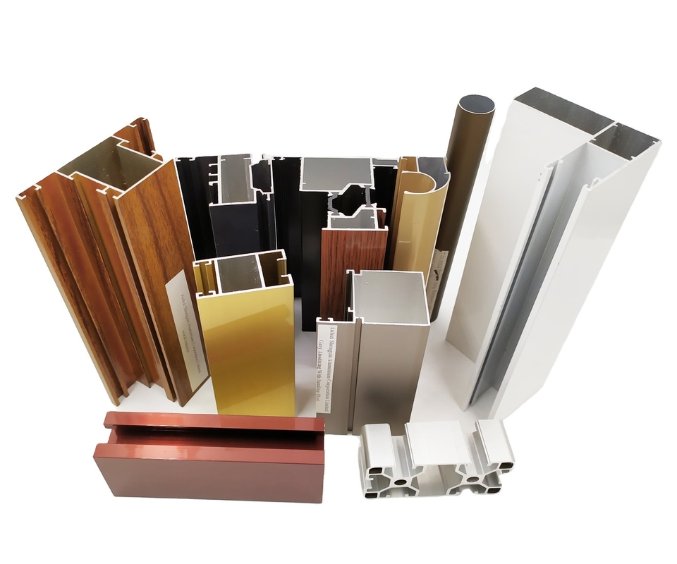 Champagne Aluminum Extrusion Profiles for Door Window in Zambia Long-Lasting Performance