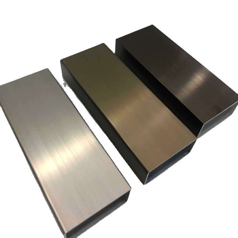 Extruded Aluminum Anodized Profile in Bronze Finish for Sturdy Door and Window Frames