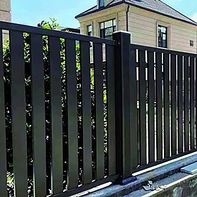 Aluminum Fencing System Gate Decorative Panel in Black with Cutting Service Availabl