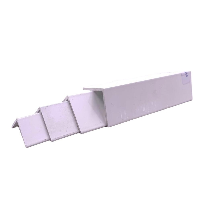 Silver Anodizing Aluminum Extruded Profiles for Customized Angel Profile in Colors