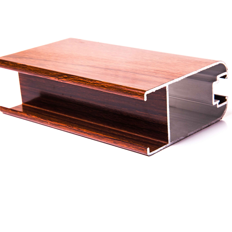 6063/6061 Aluminum Extrusion Profiles for Oversea Market Wooden Grain and Custom Design