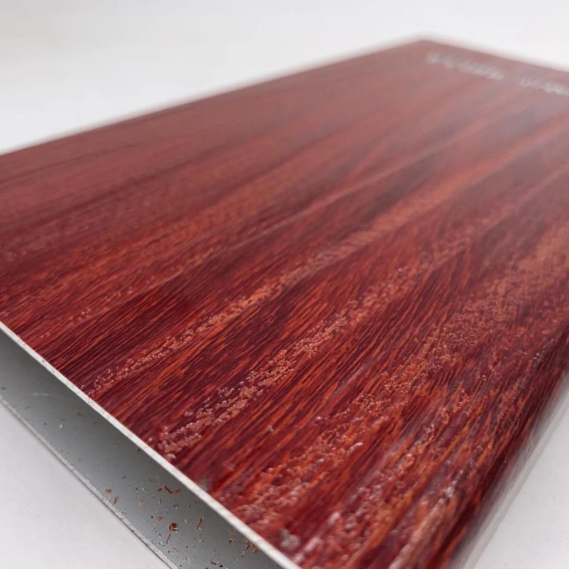 Customized Thickness 0.30mm Wooden Grain Transfer Aluminium Profile for Windows and Doors