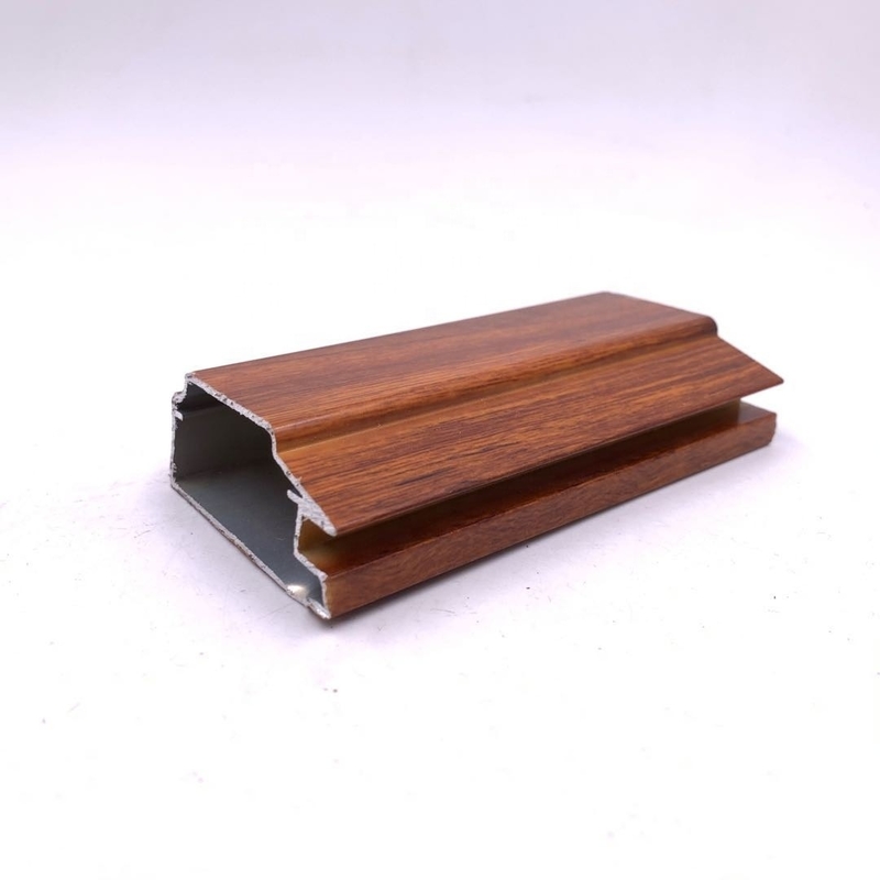Top Ten Selling Wooden Grain Aluminium Profile in 6063 Aluminum Alloy Is Alloy 500 Kg