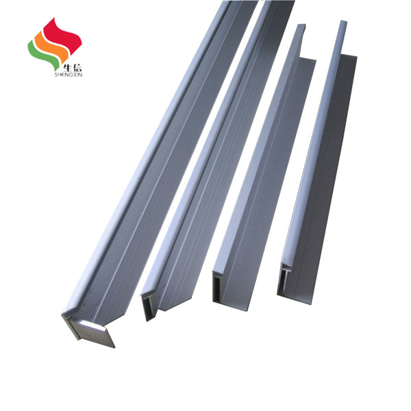 Decorative T3-T8 Aluminium Profile for Custom Solar Panel Frames and Mounting System