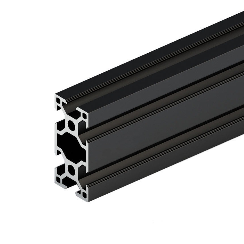 Customized Size Black Anodized T Slot Aluminium Profiles with and 6063-T5 Profile
