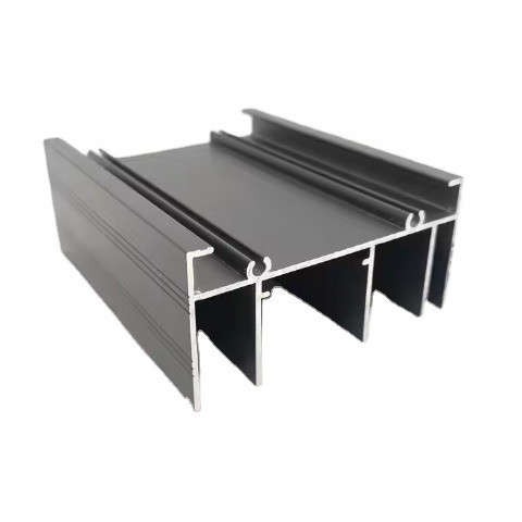 Custom Length Extrusion Aluminum Profiles with Machining in Blanco and Negro Color