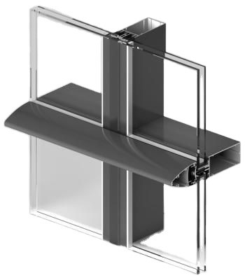 Sliding Windows Frame Aluminum Extruded Profile in Mill Finish for Customer's Request