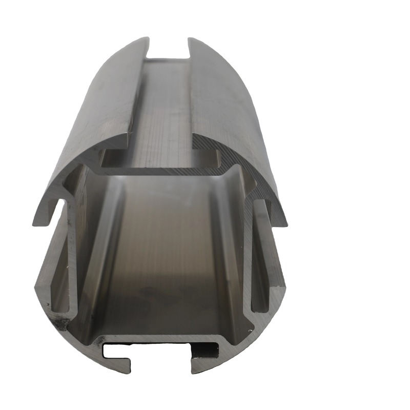 Tolerance ±1% 6063-T5 Profile Customized Silver Anodized Aluminium Extrusion Profiles Smart Light Poles