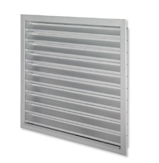Exterior Weather Louver Window Aluminium Louver in Mill Finish and Silver Anodized Profile