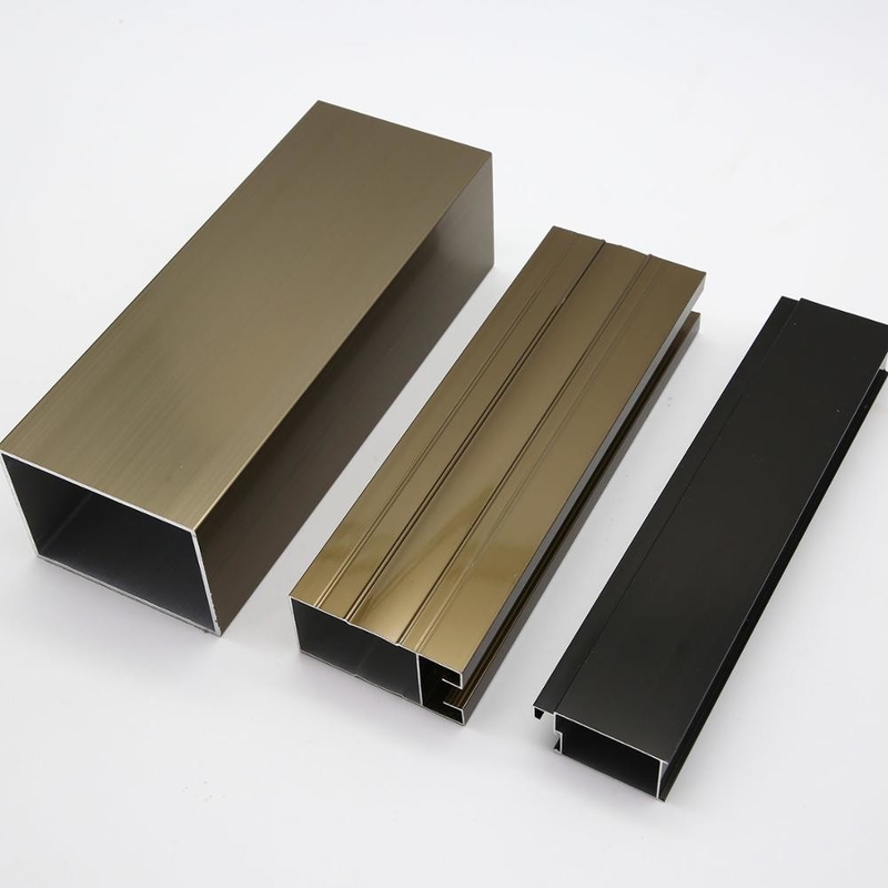 0.8mm-2.0mm Thickness Aluminum Profile For Doors And Windows With GB5237-2008 Standard