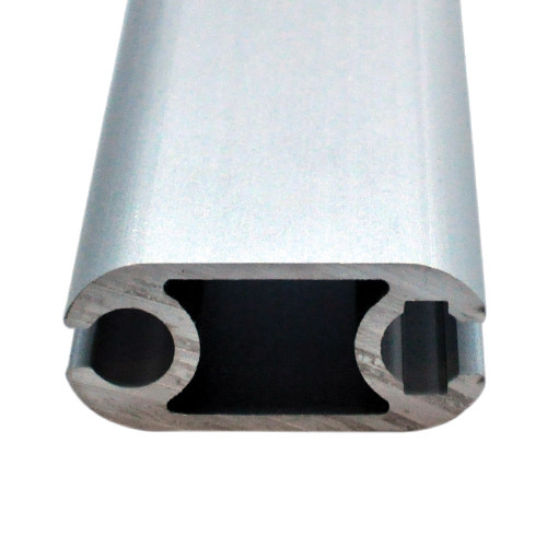Customized Sliver Aluminum Keder Rails Track for Customer's Requst 0.8mm-2.0mm Thickness