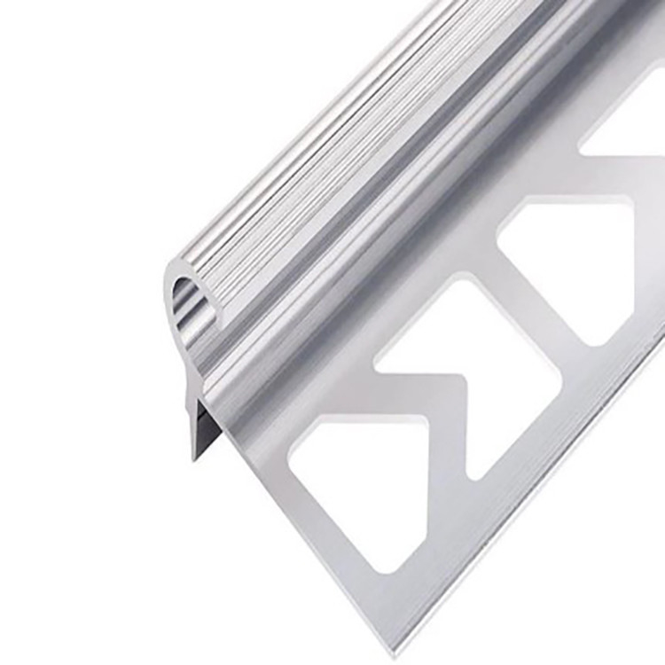 2023 Shengxin Bright Silver Aluminium Decorative Stair Nosing Profiles for Floor Trims