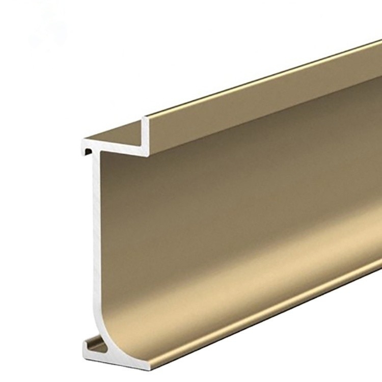 Customized Shape Skirting Aluminum Profile Baseboard for House 0.8mm-2.0mm Thickness