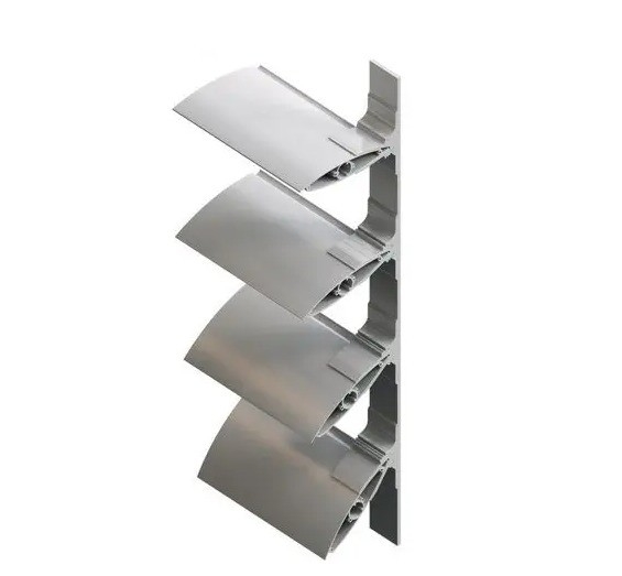 Custom Size Aluminium Shutters Windows Sand Blasted Aluminium Door with Powder Coating