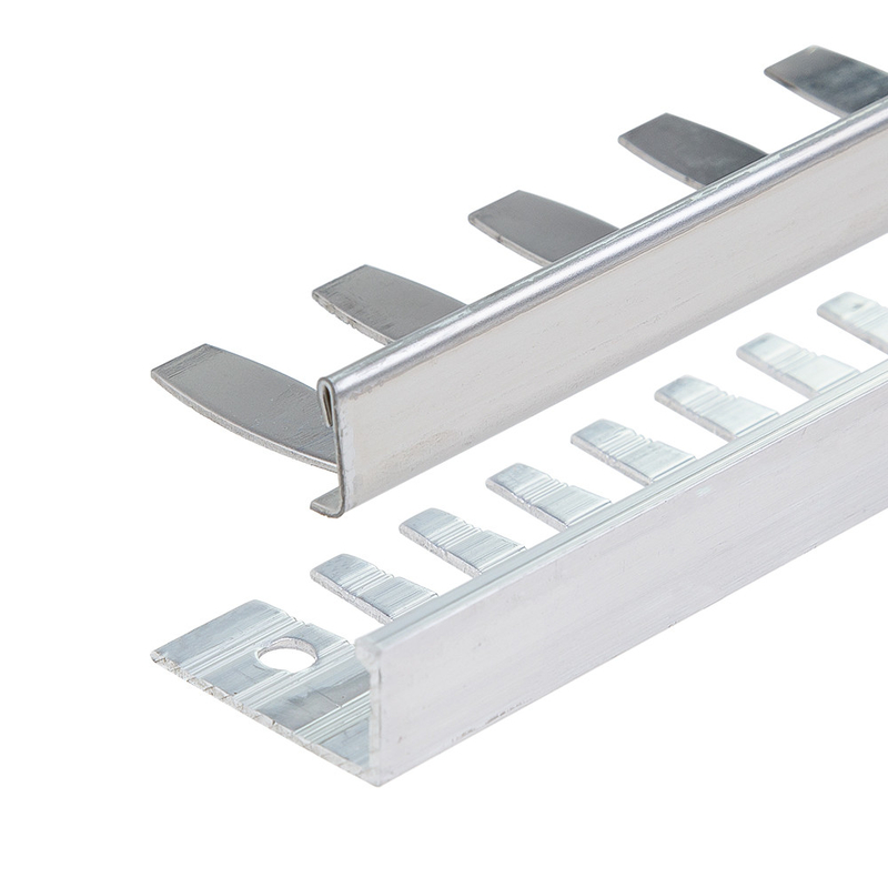 Aluminium Chrome Square Box Section Tile Trim for 6063 Aluminum Alloy Structure Profile