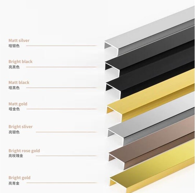 U Profiles 5.8-6.0M Length Aluminum Braces for Milling Service in Interior Decoration