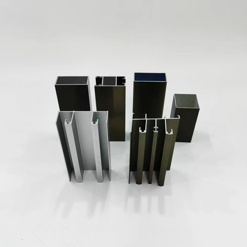 6063 6061 Aluminum Alloy Fluorocarbon Extrusion Profile for Sliding Doors and Windows