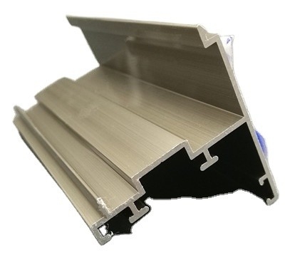 Custom Length Brush Gold Silver Aluminum Profiles For Sliding Door System T3-T8 Temper