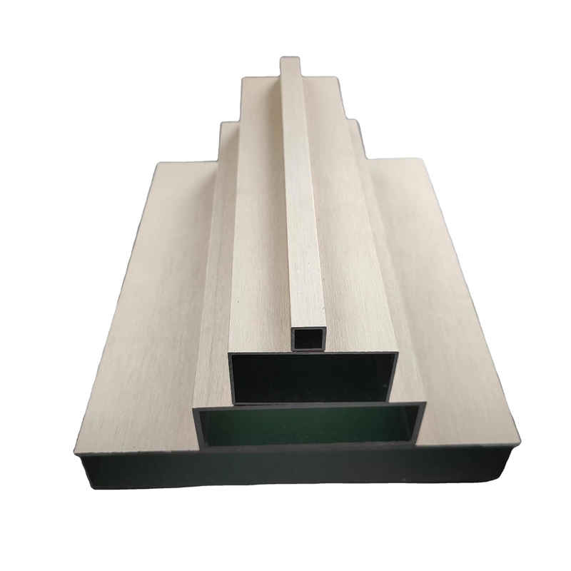 Square Anodized Black Champagne Aluminum Profile for Sliding Window Door Customized Color