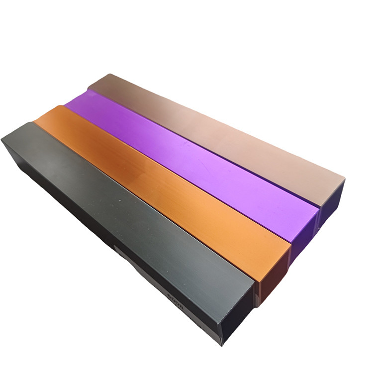 Aluminium Extrusion Profile With Colorful Anodize Surface For Decorative Line Dorado